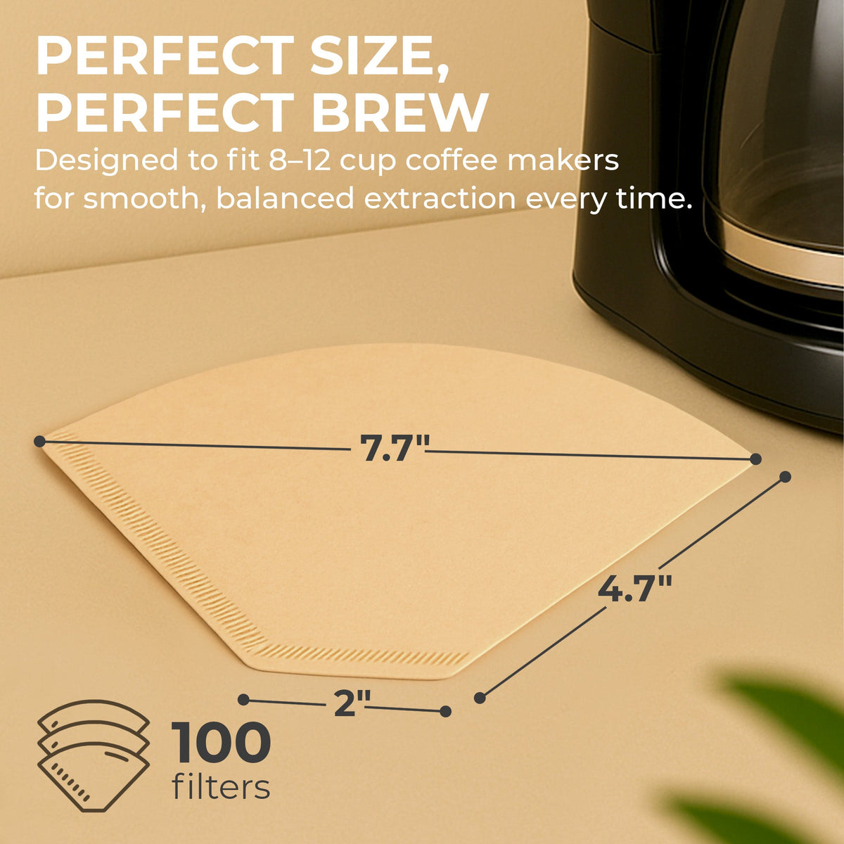#4 Organic Coffee Filters – 100 Count