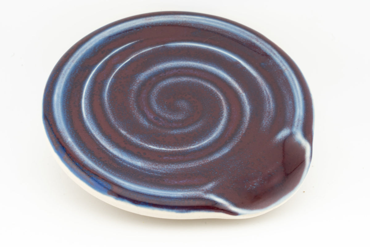 Hand-Thrown Stoneware Spoon Rest
